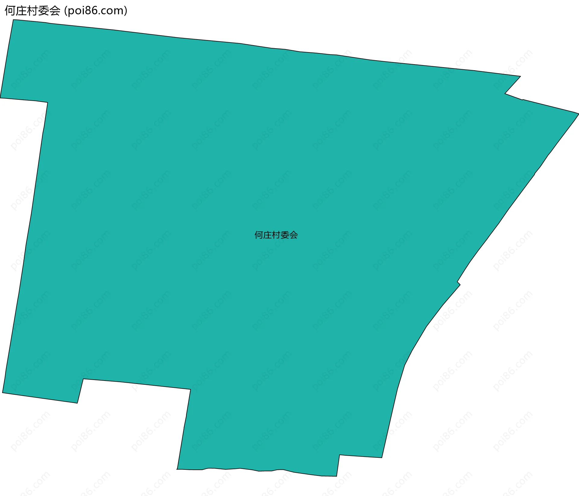 何庄村委会边界地图