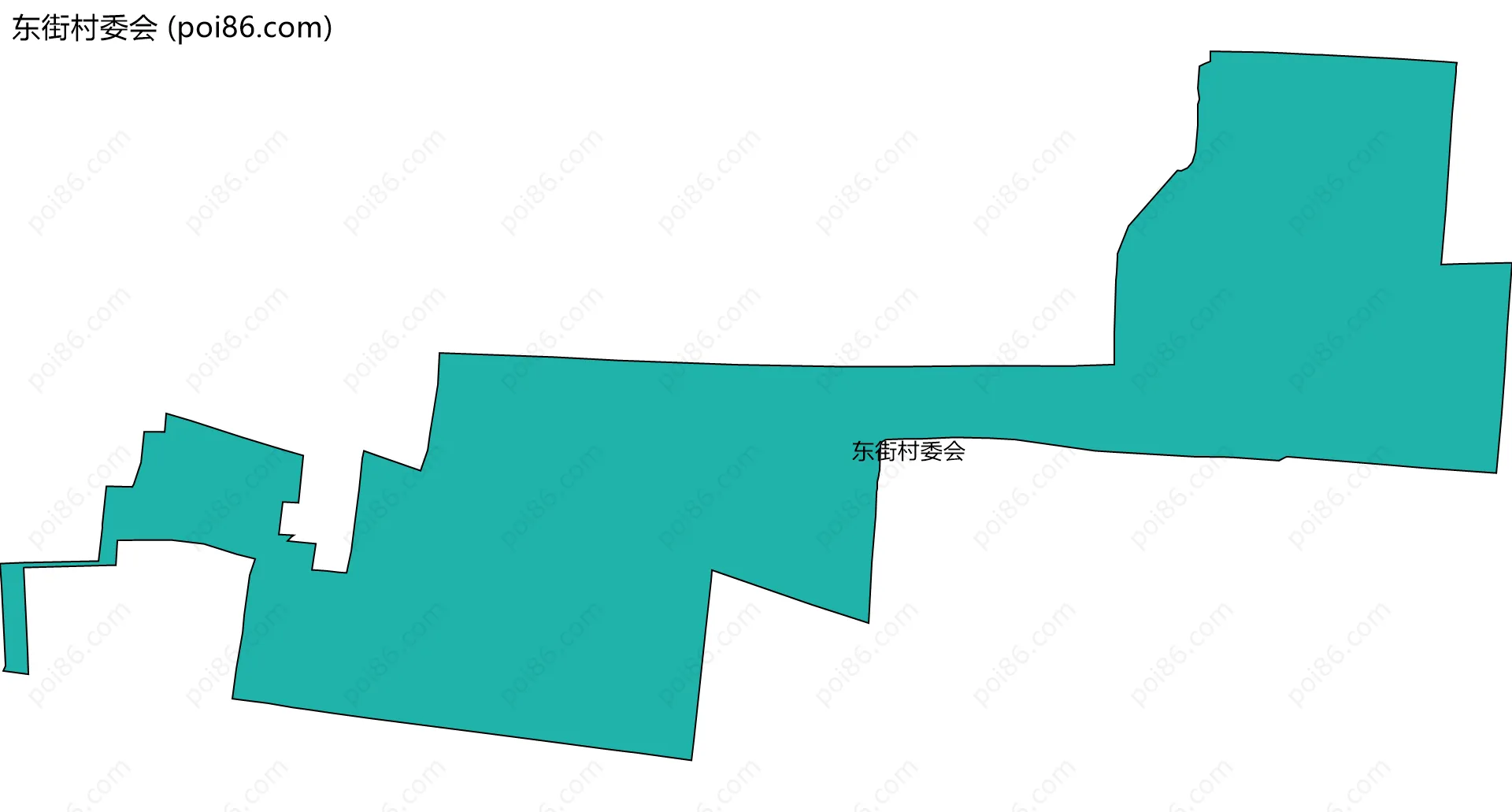 东街村委会边界地图