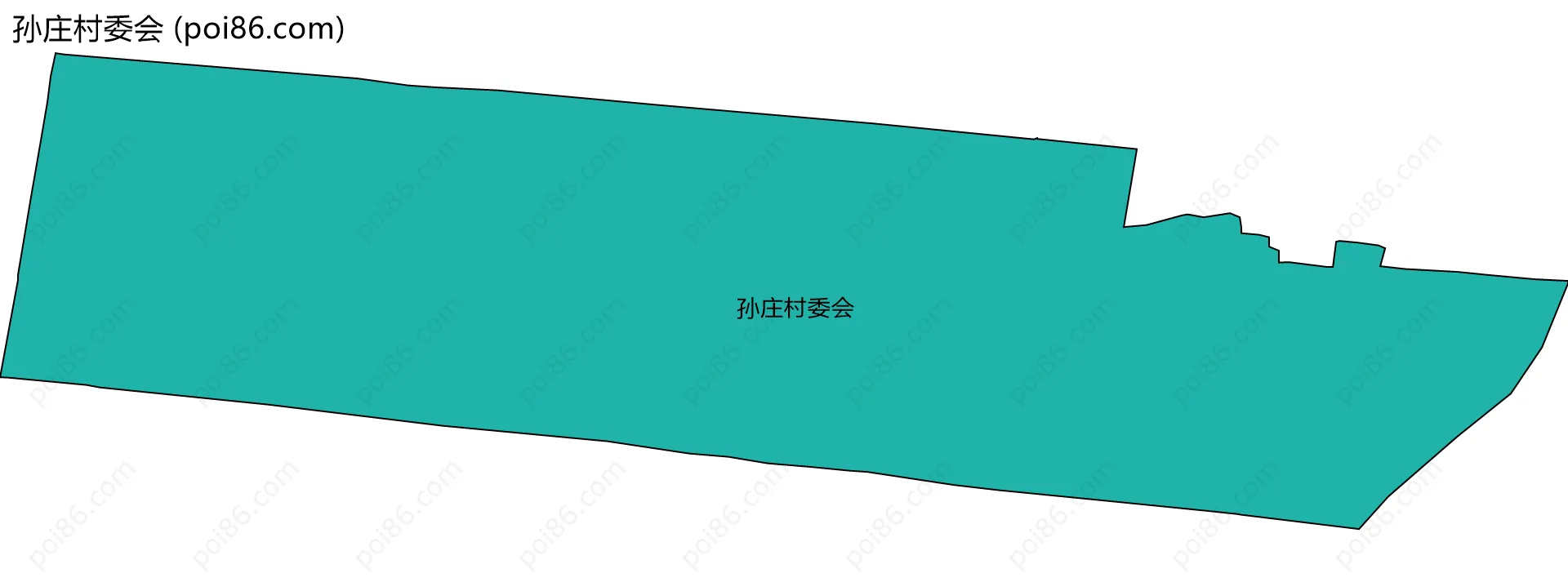 孙庄村委会边界地图