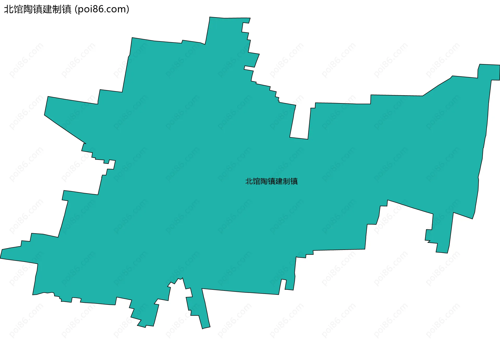 北馆陶镇建制镇边界地图