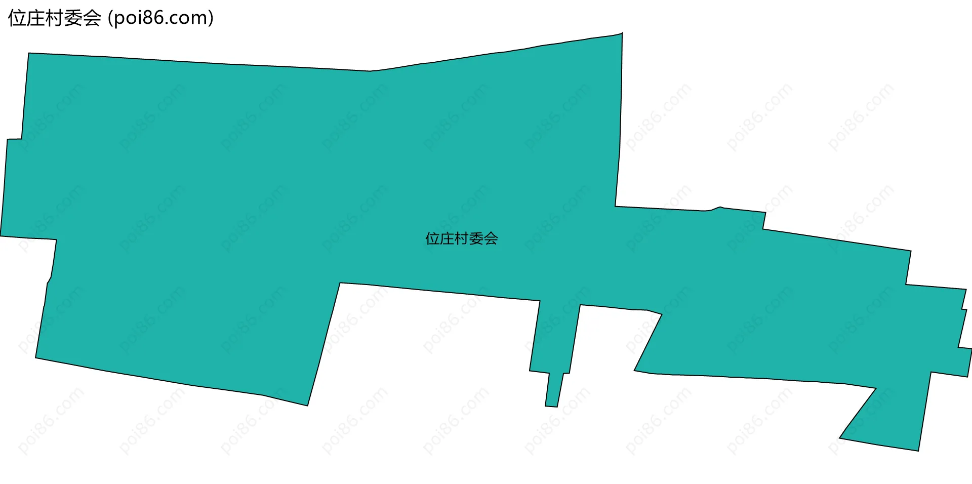 位庄村委会边界地图