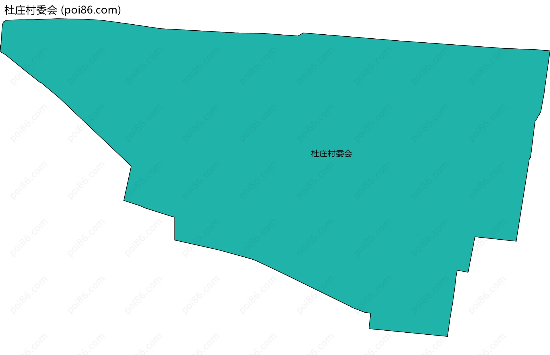 杜庄村委会边界地图