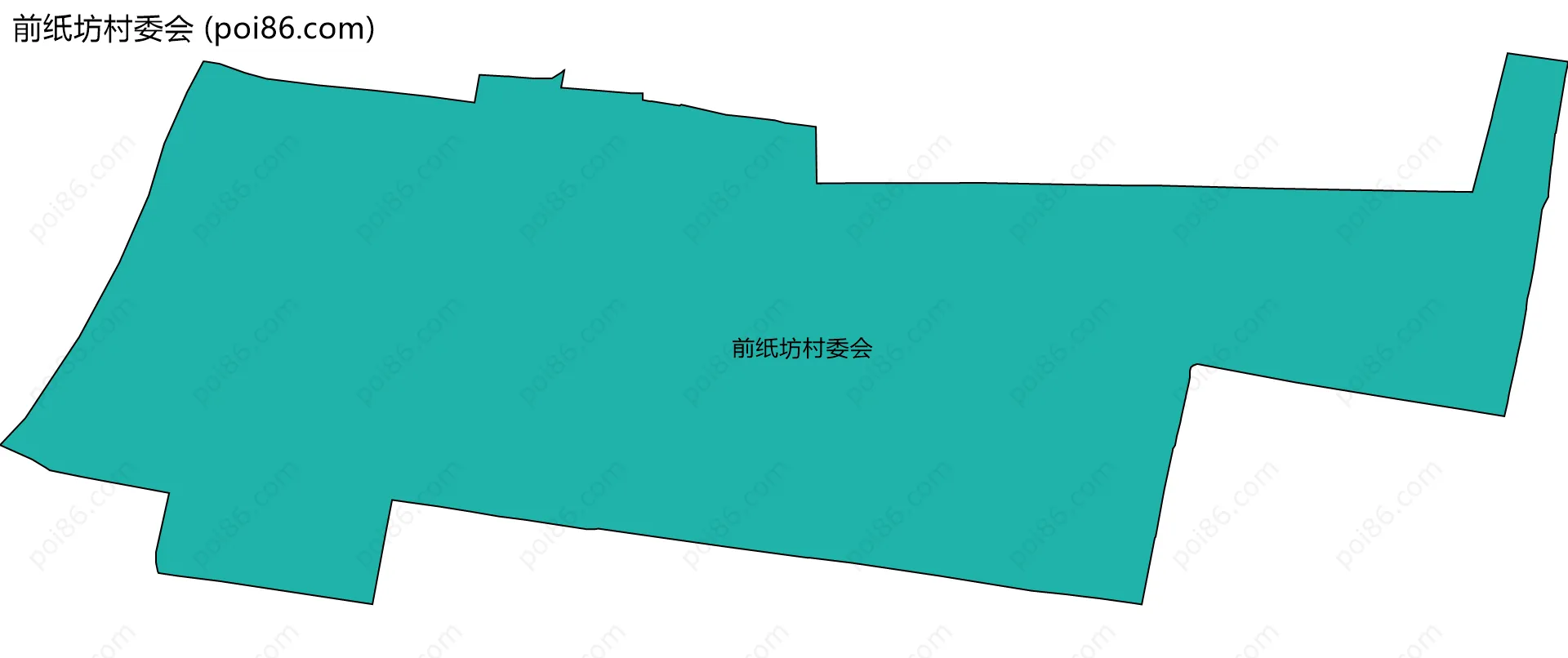 前纸坊村委会边界地图