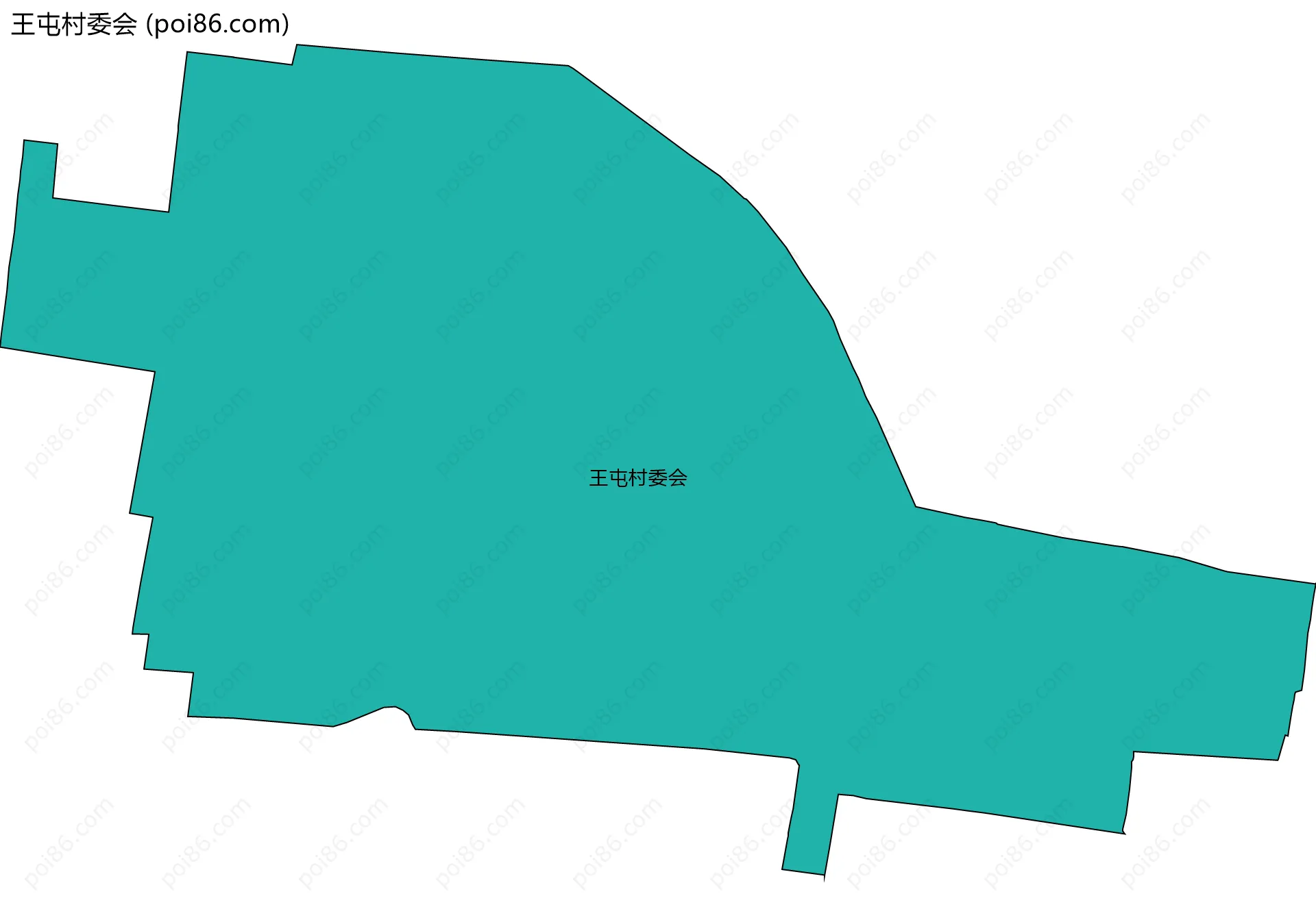 王屯村委会边界地图