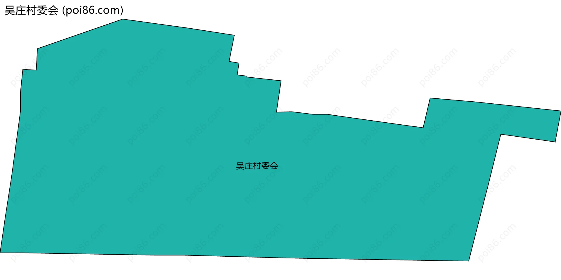 吴庄村委会边界地图