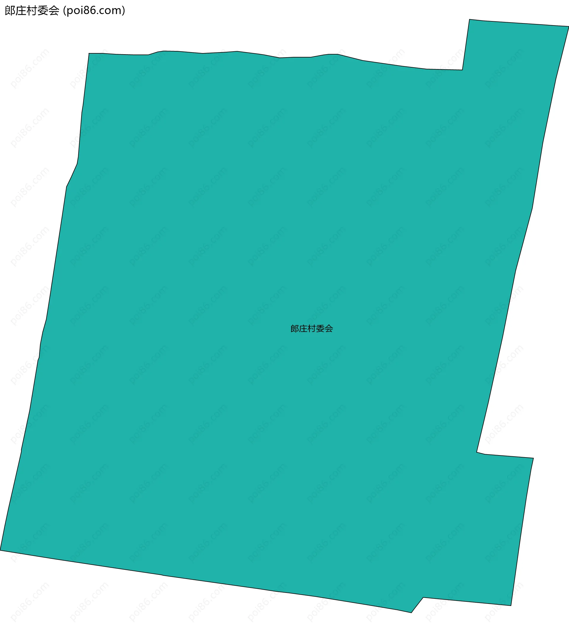郎庄村委会边界地图