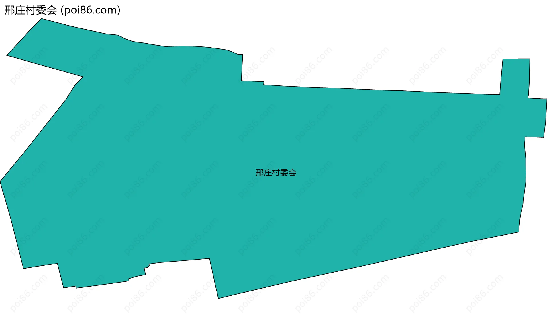 邢庄村委会边界地图