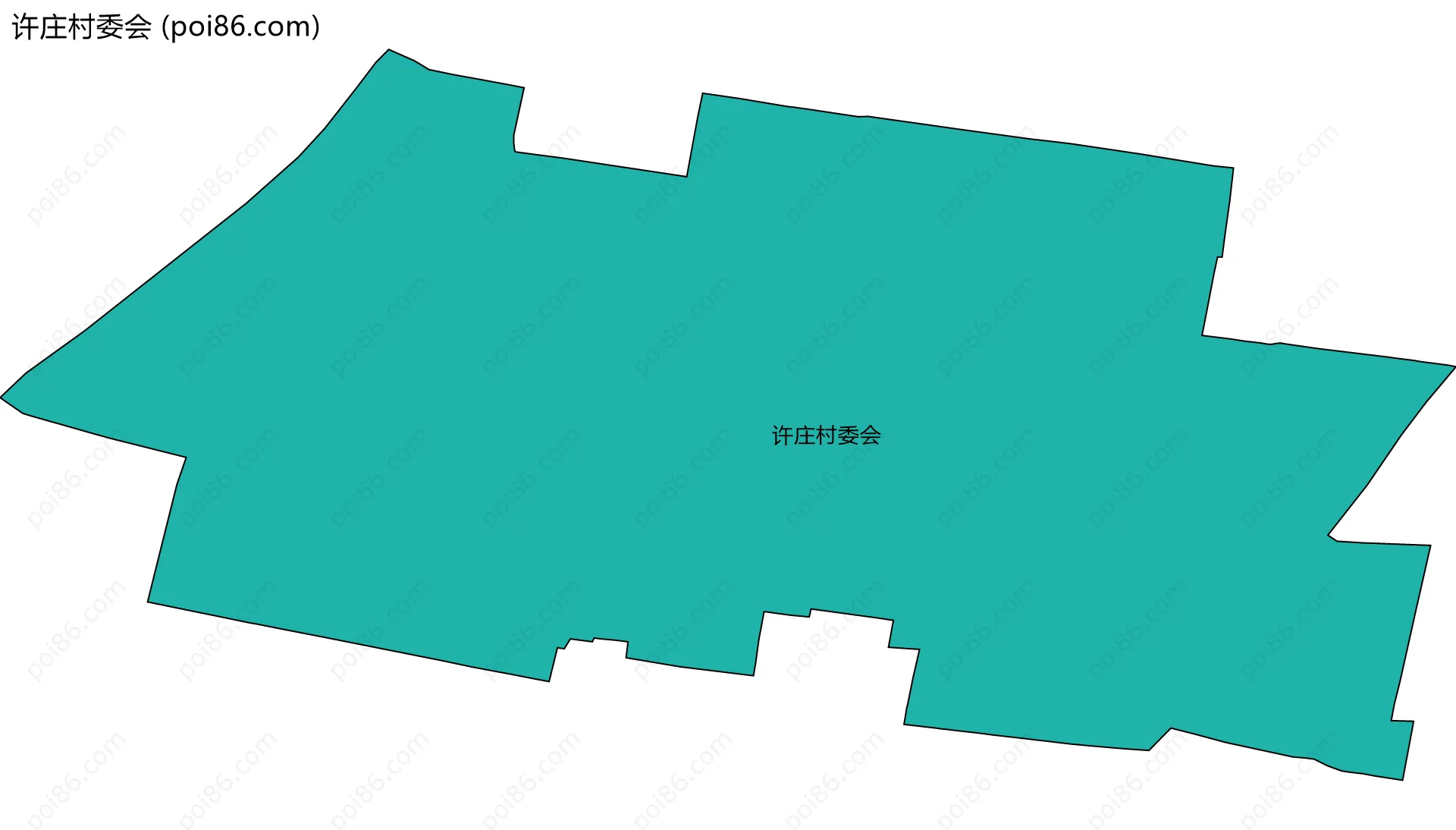 许庄村委会边界地图