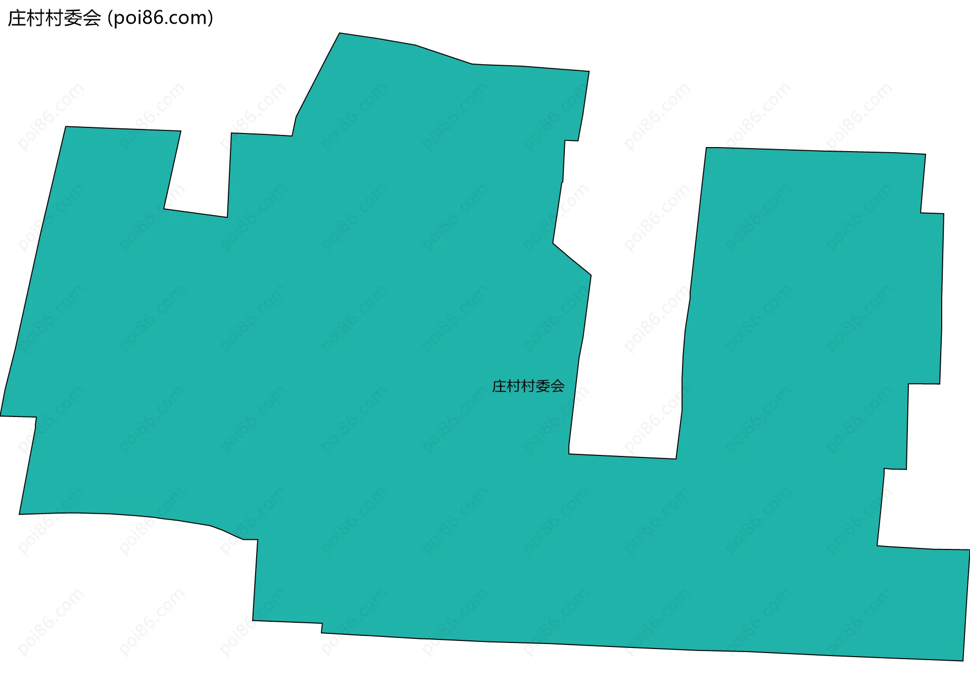 庄村村委会边界地图