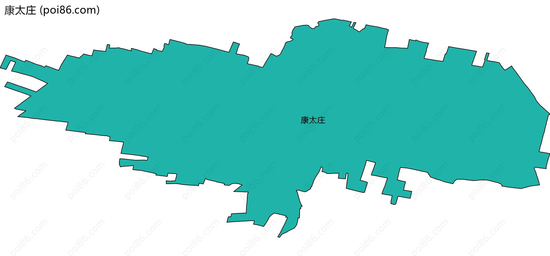 康太庄边界地图