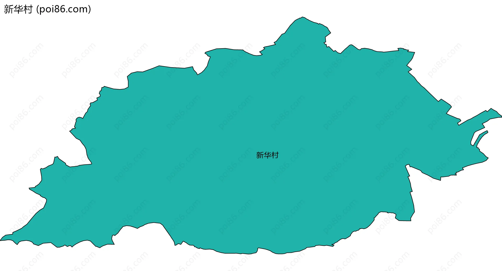 新华村边界地图