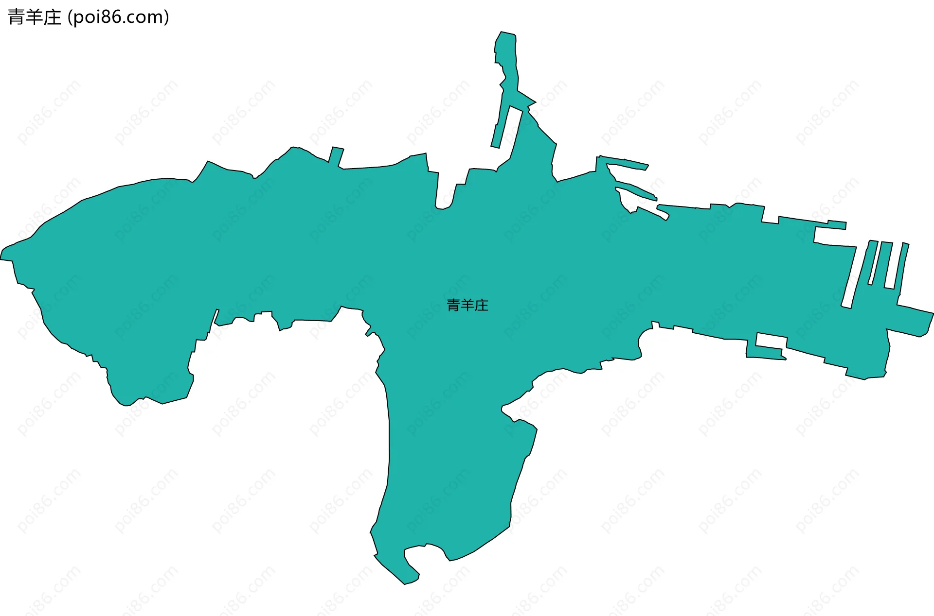 青羊庄边界地图
