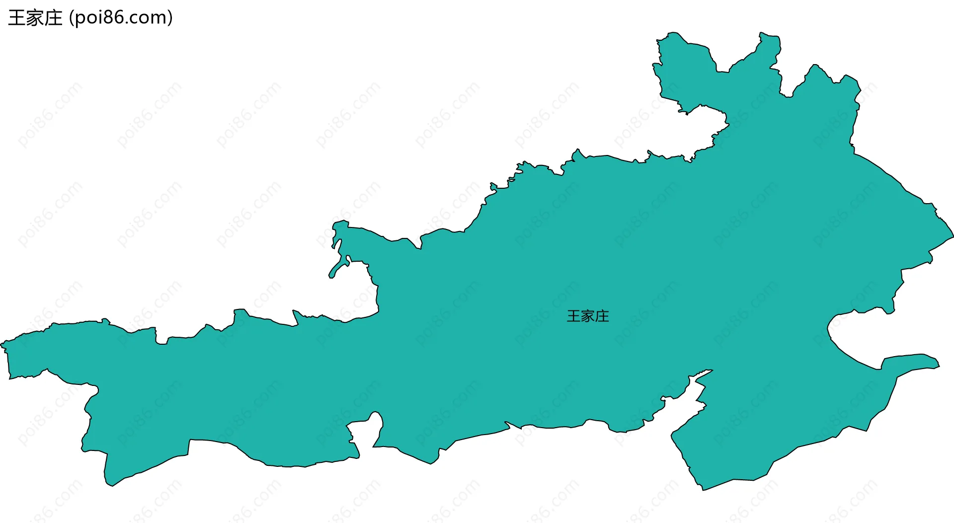 王家庄边界地图