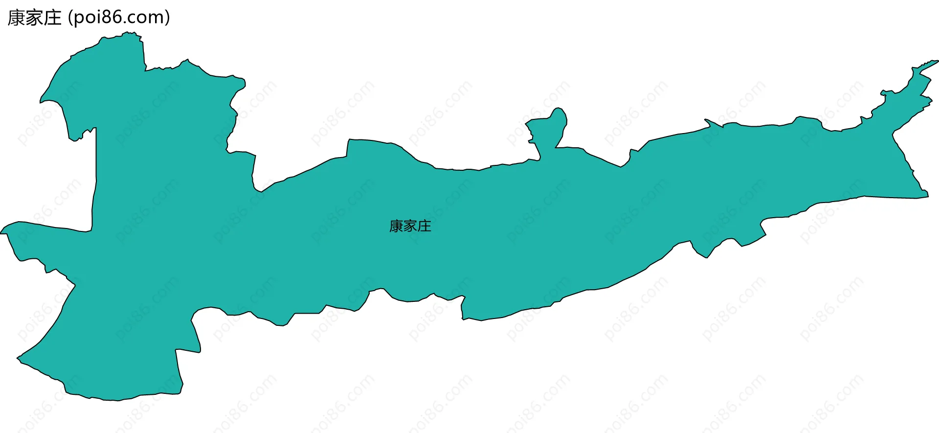 康家庄边界地图