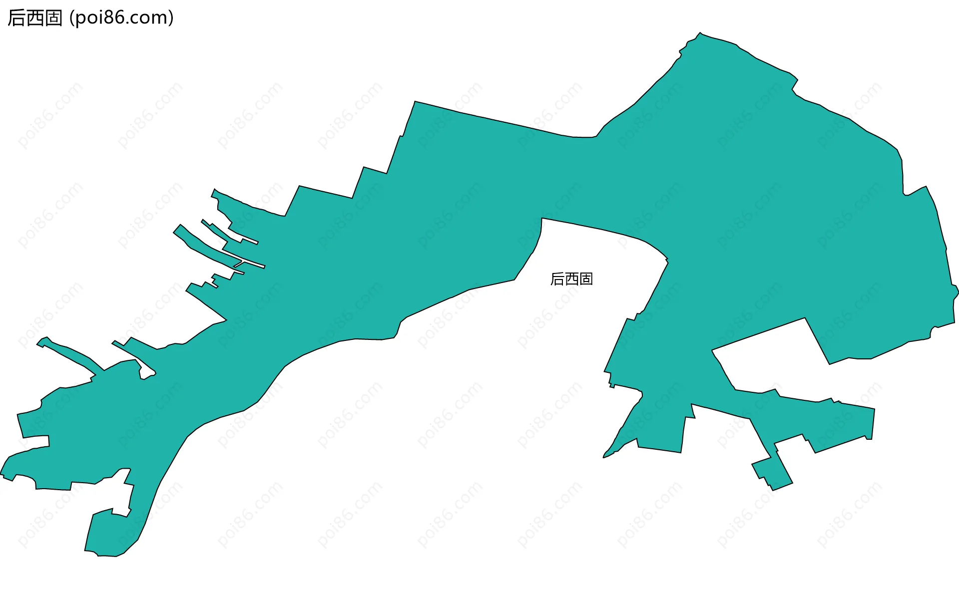 后西固边界地图