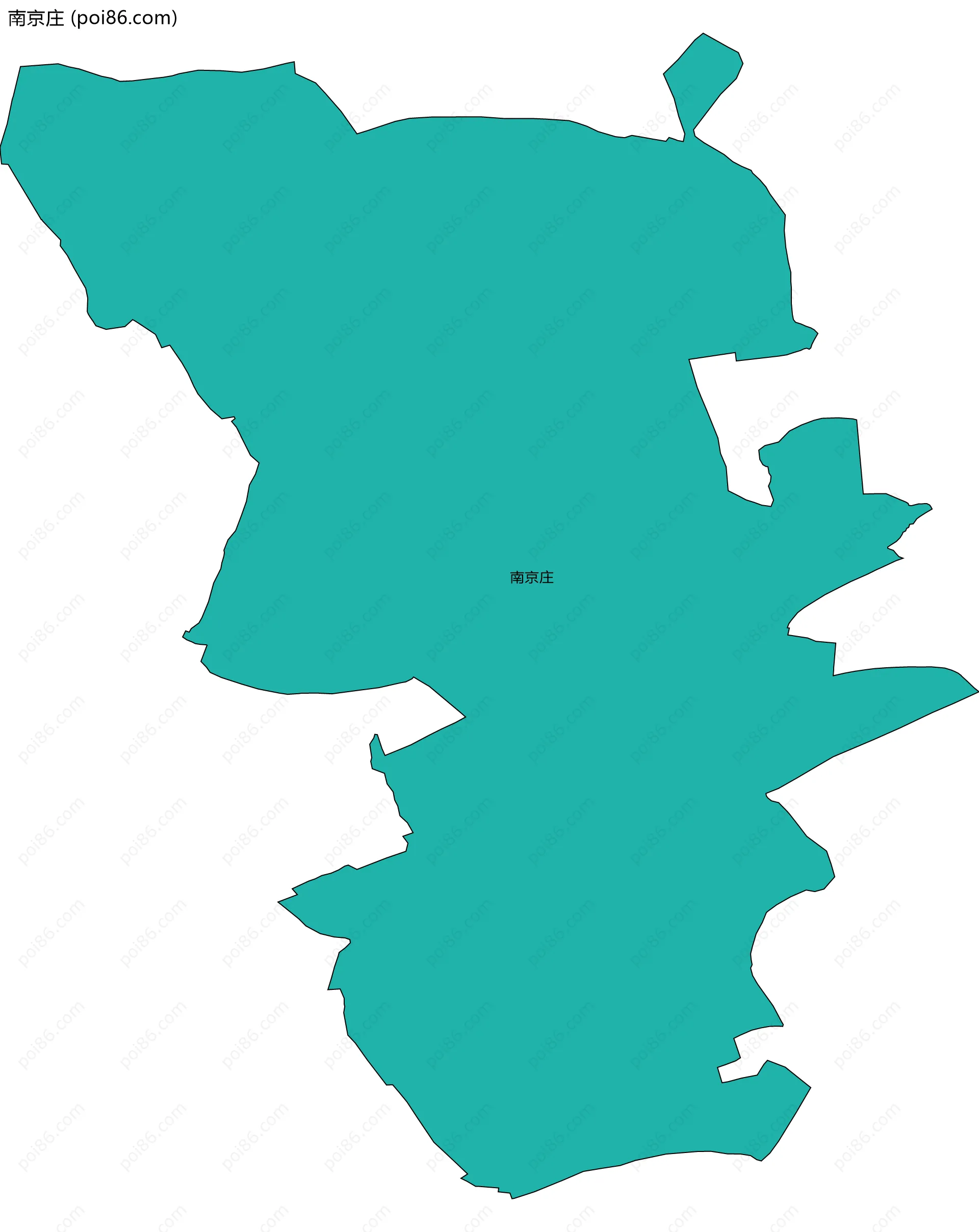 南京庄边界地图