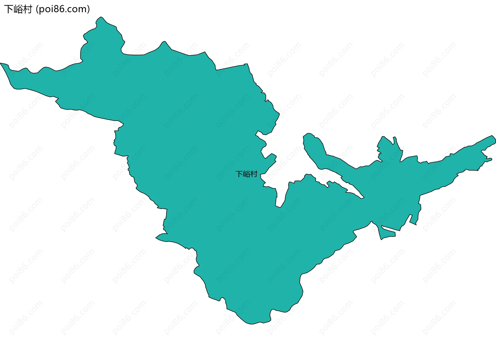 下峪村边界地图