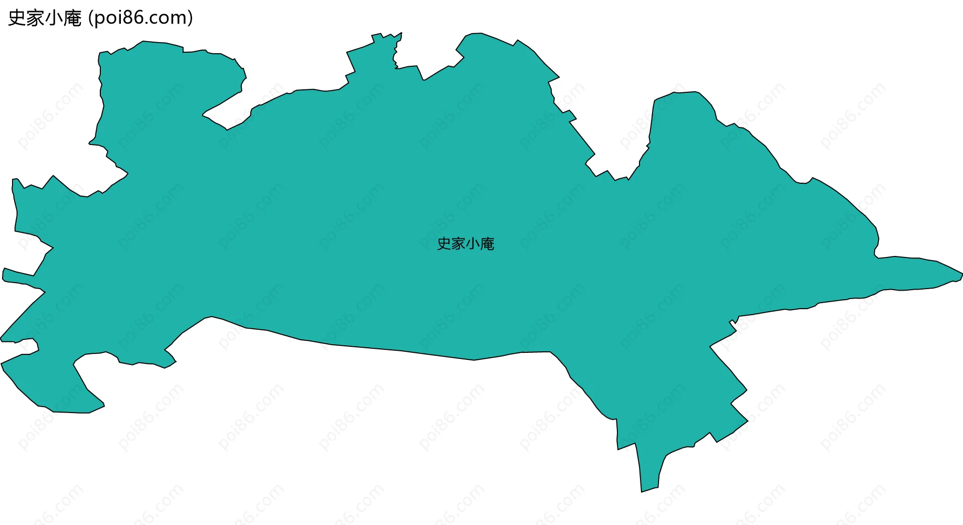 史家小庵边界地图