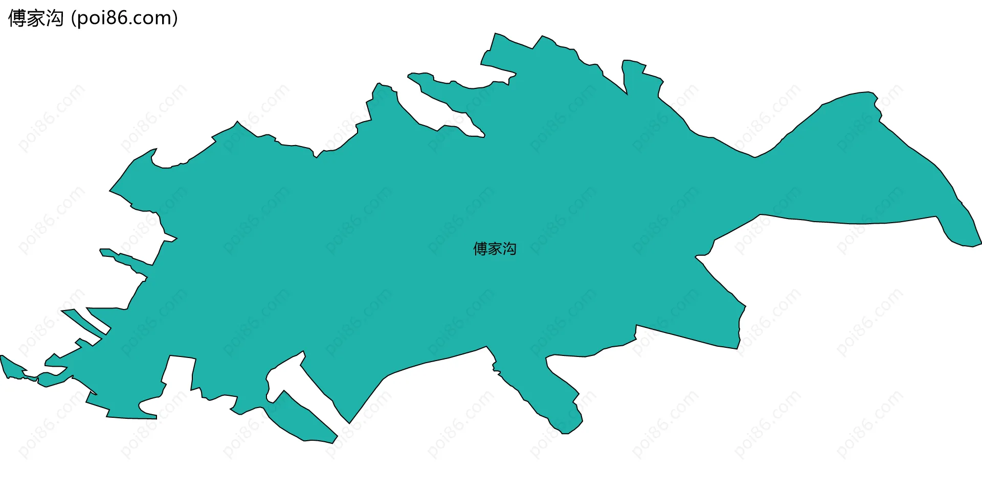 傅家沟边界地图