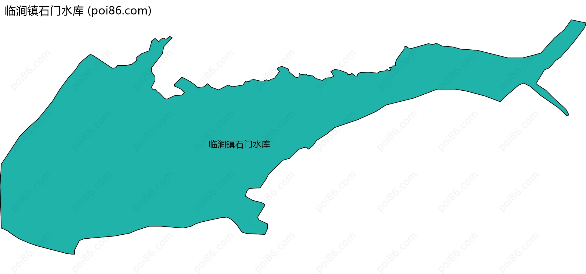 临涧镇石门水库边界地图