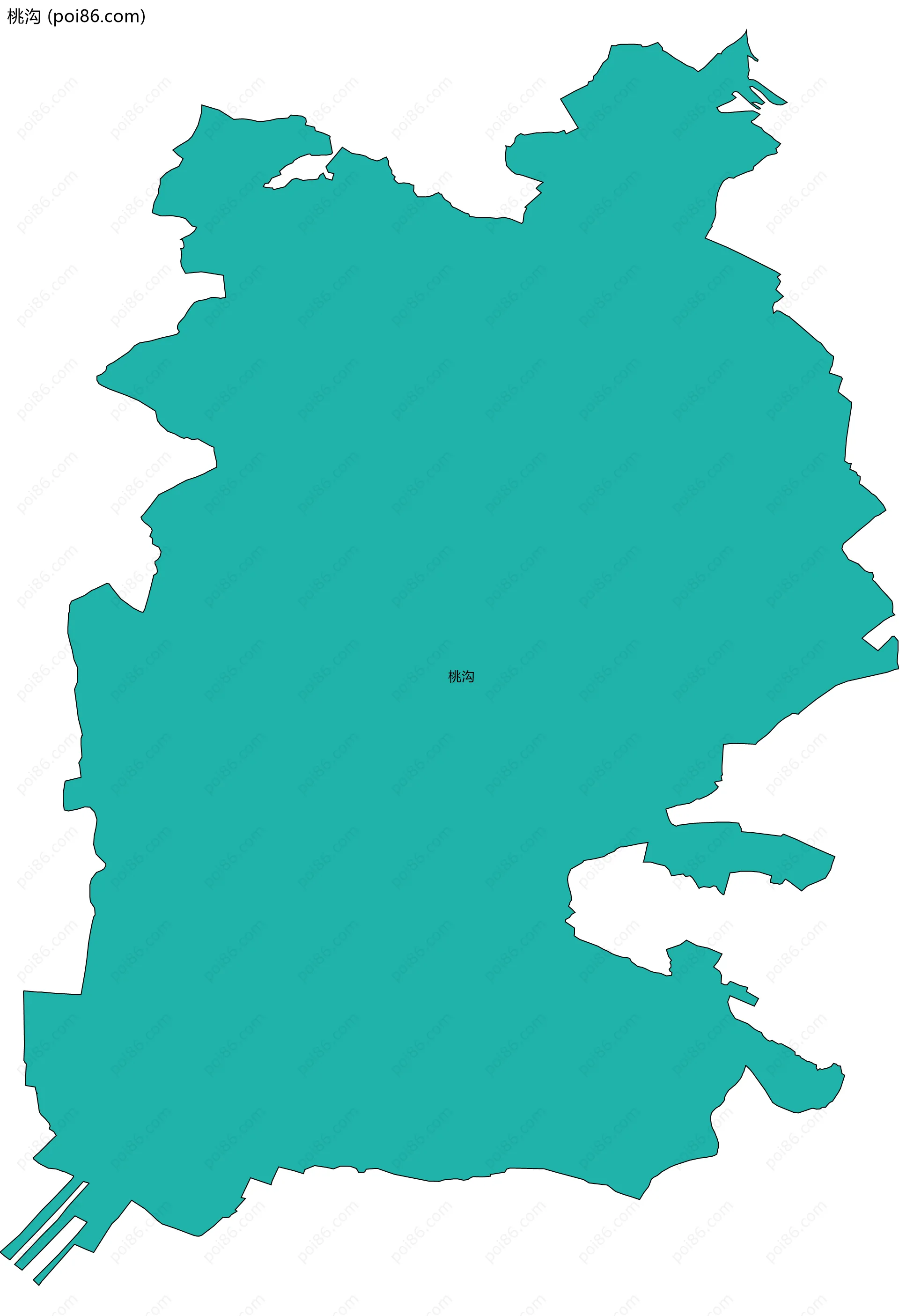 桃沟边界地图