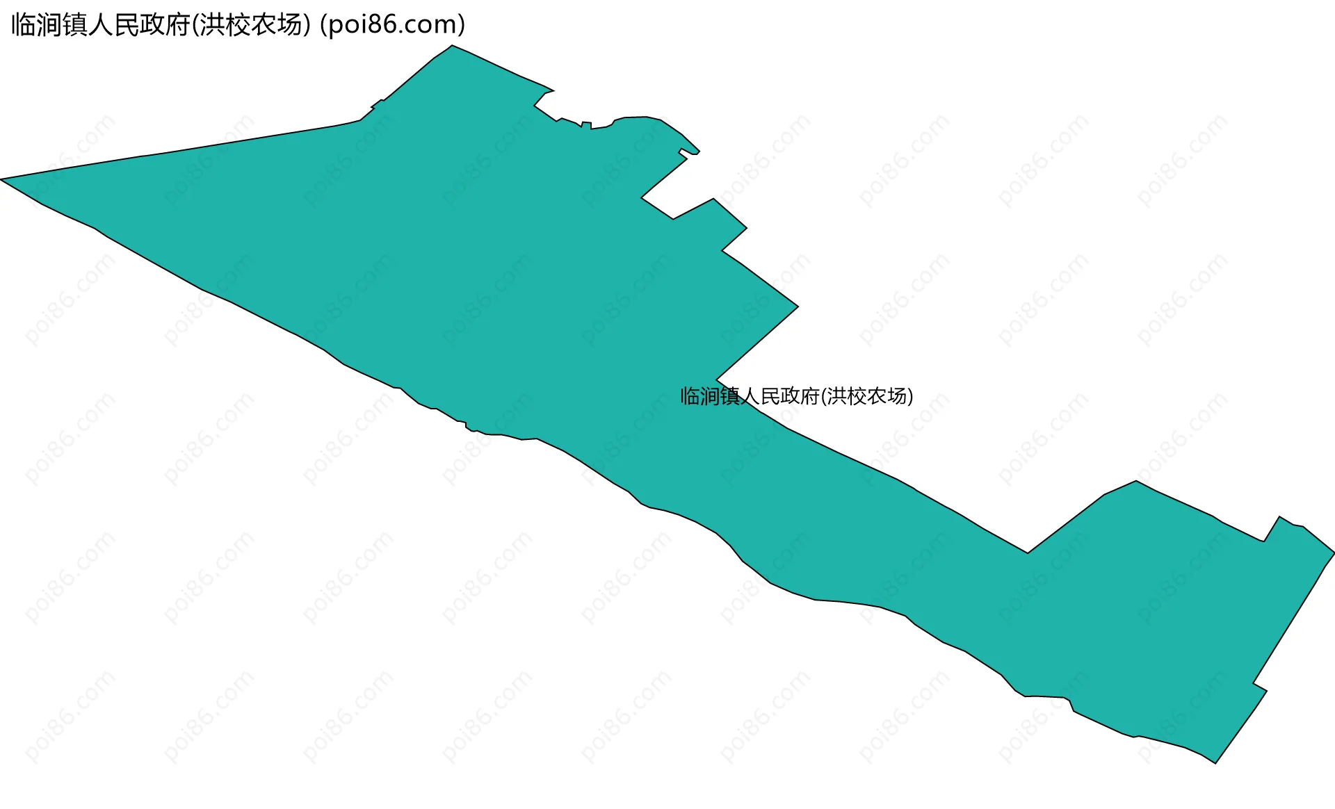 临涧镇人民政府(洪校农场)边界地图