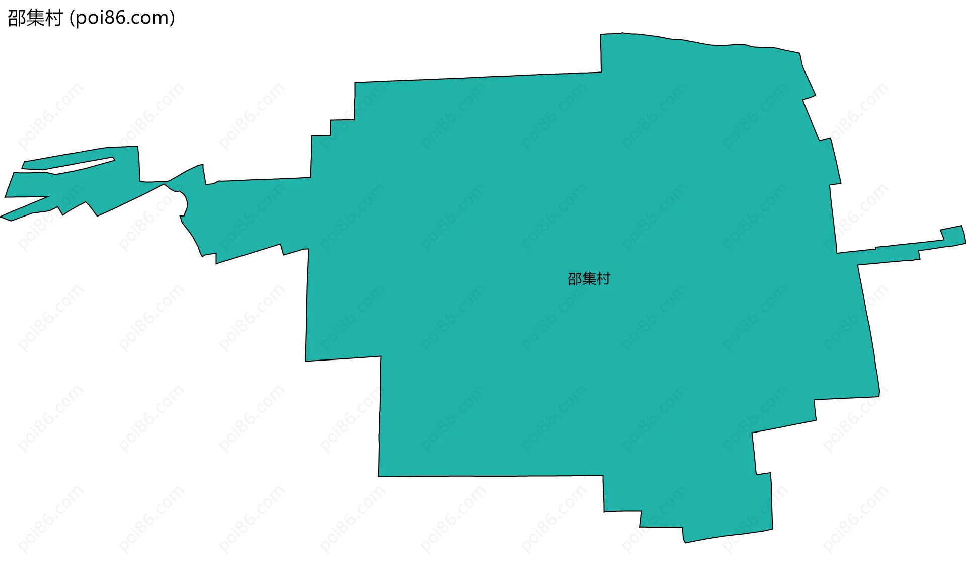 邵集村边界地图