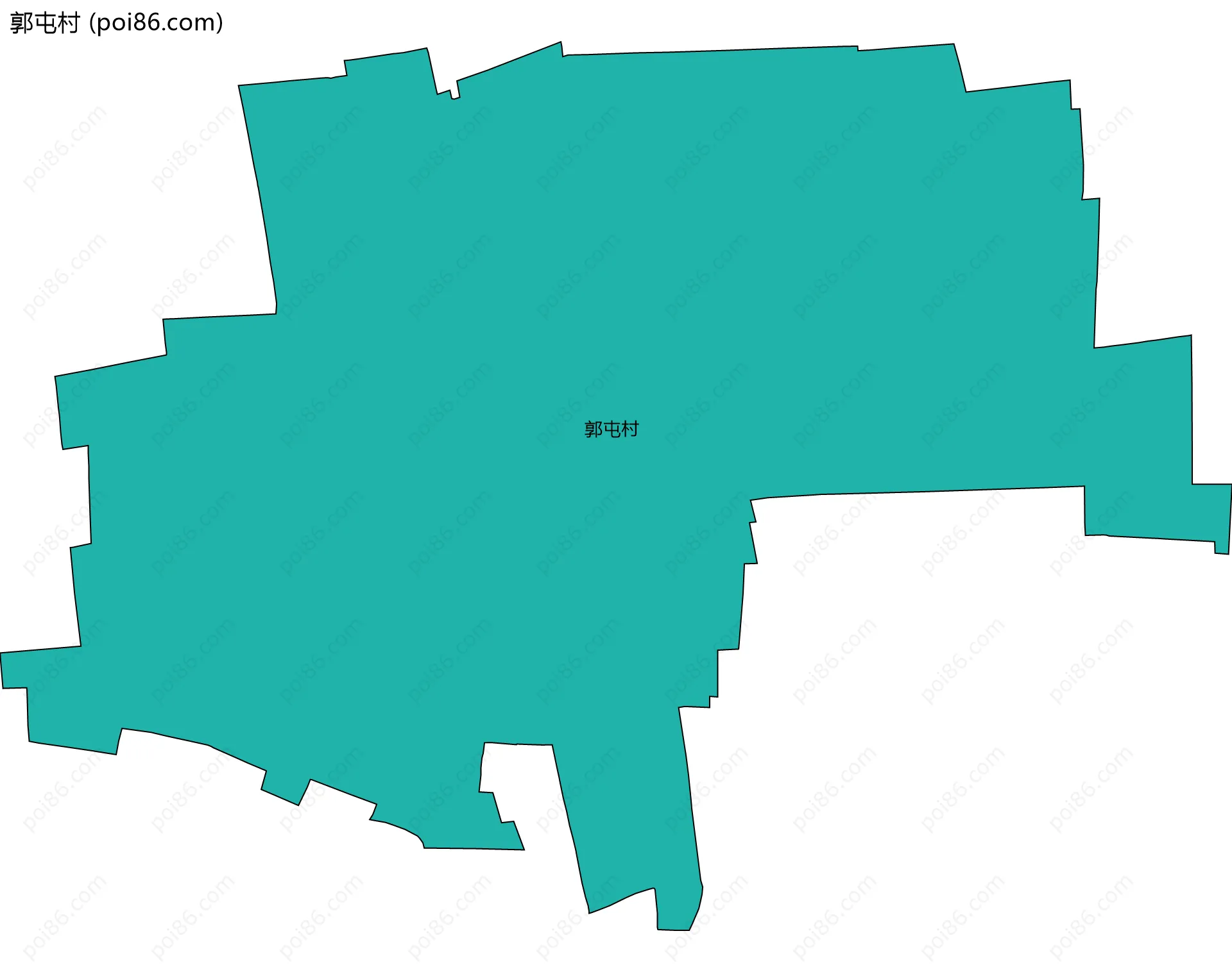 郭屯村边界地图