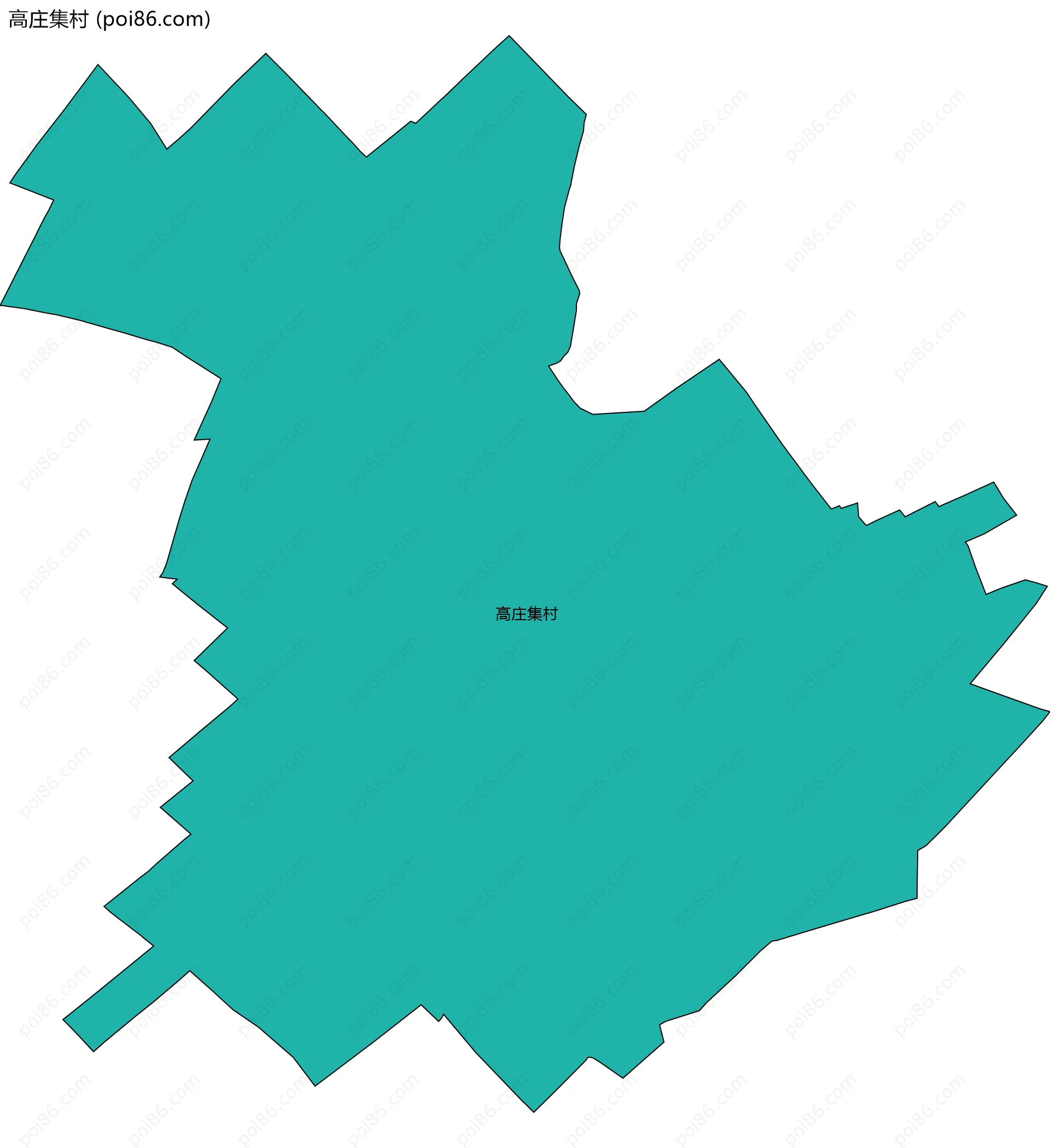 高庄集村边界地图