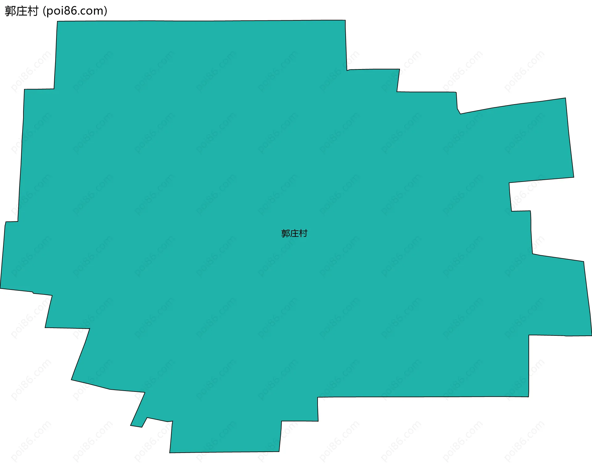 郭庄村边界地图