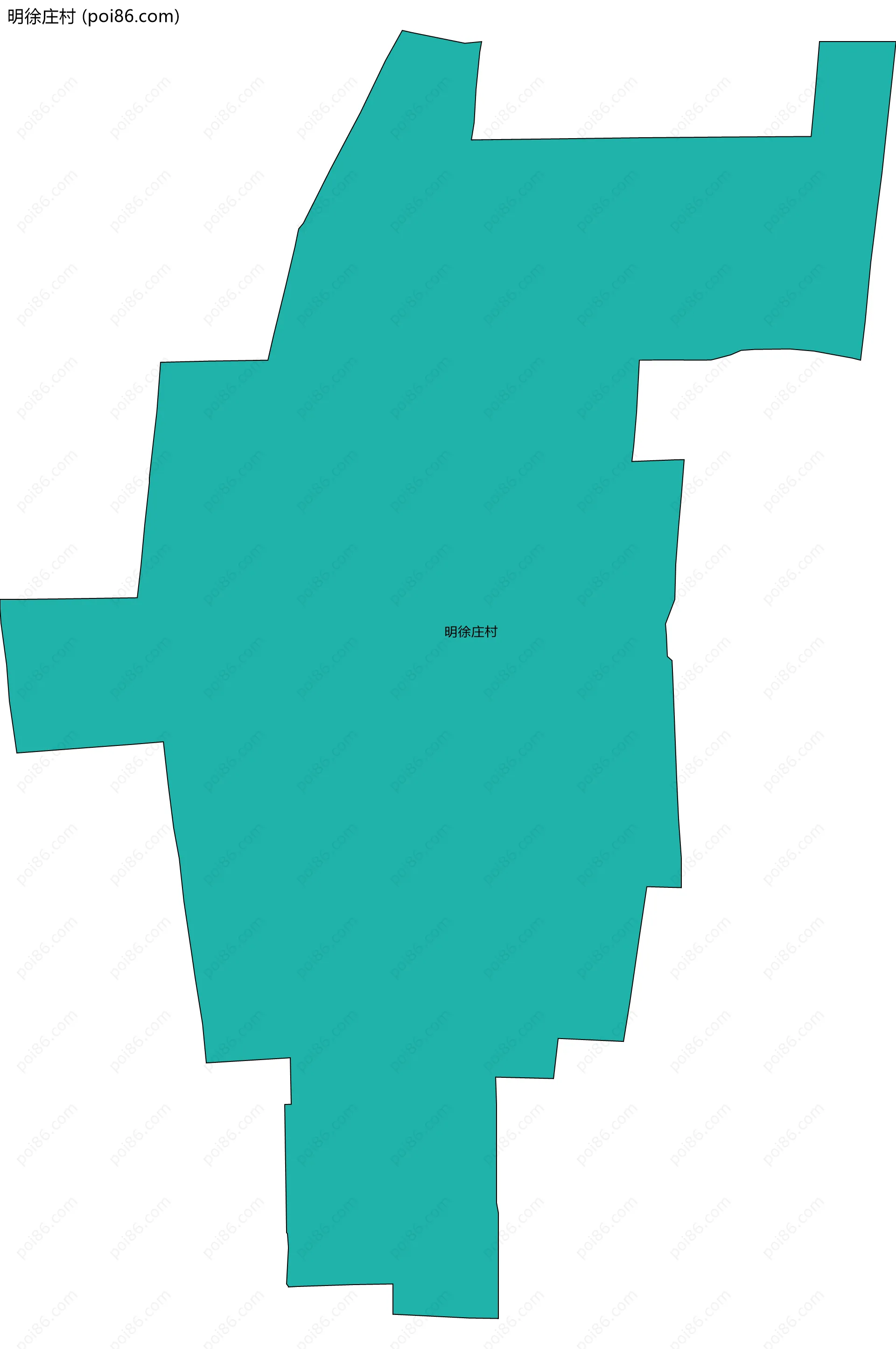 明徐庄村边界地图