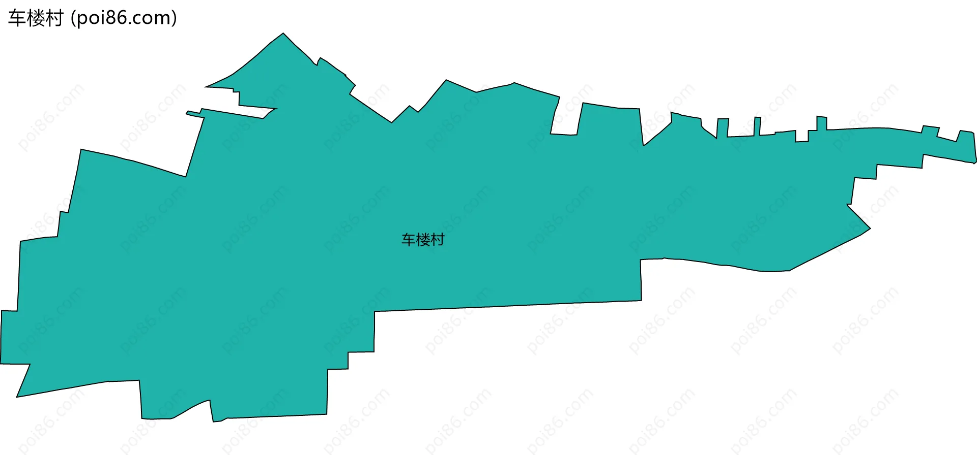 车楼村边界地图