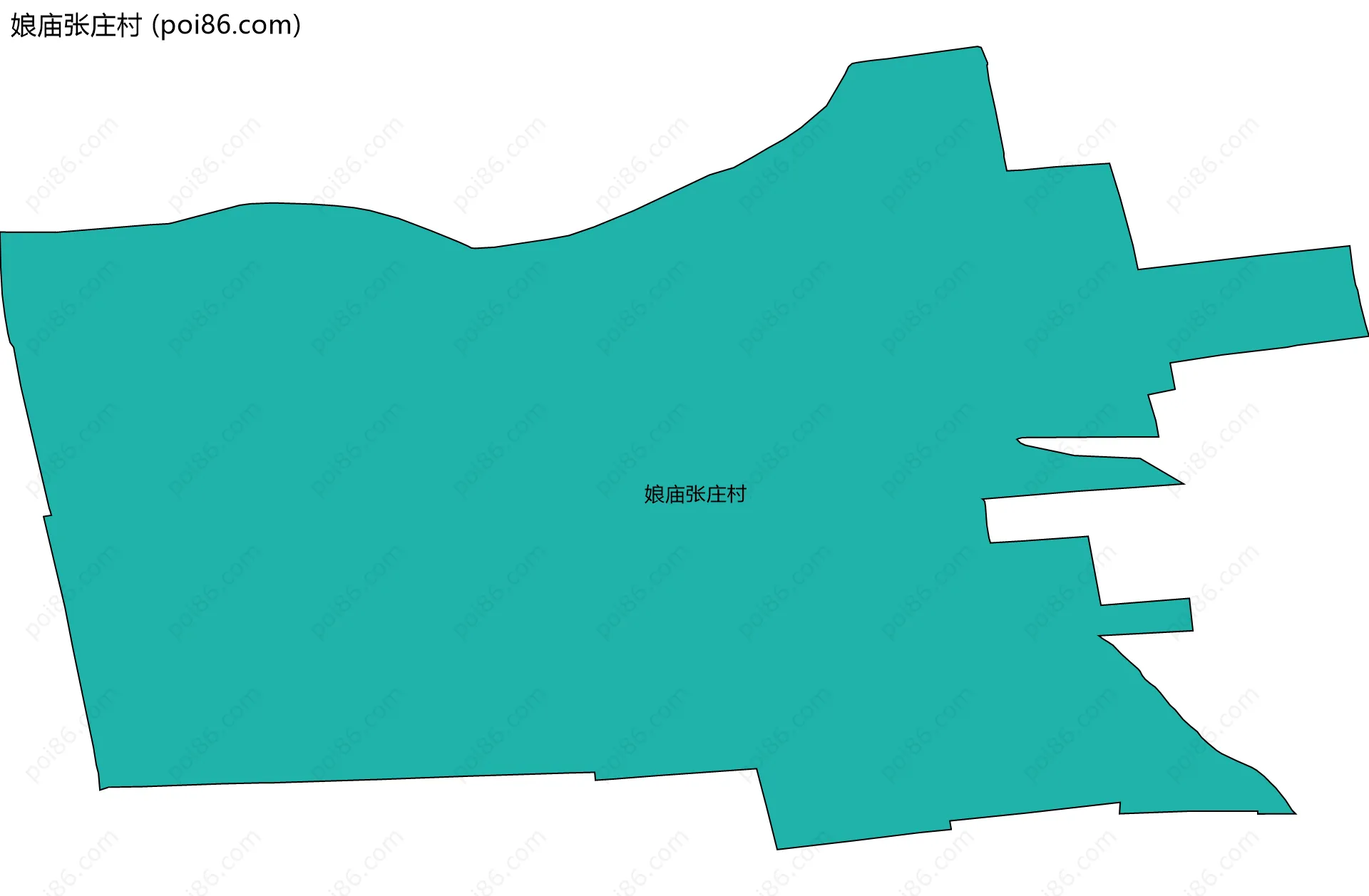 娘庙张庄村边界地图