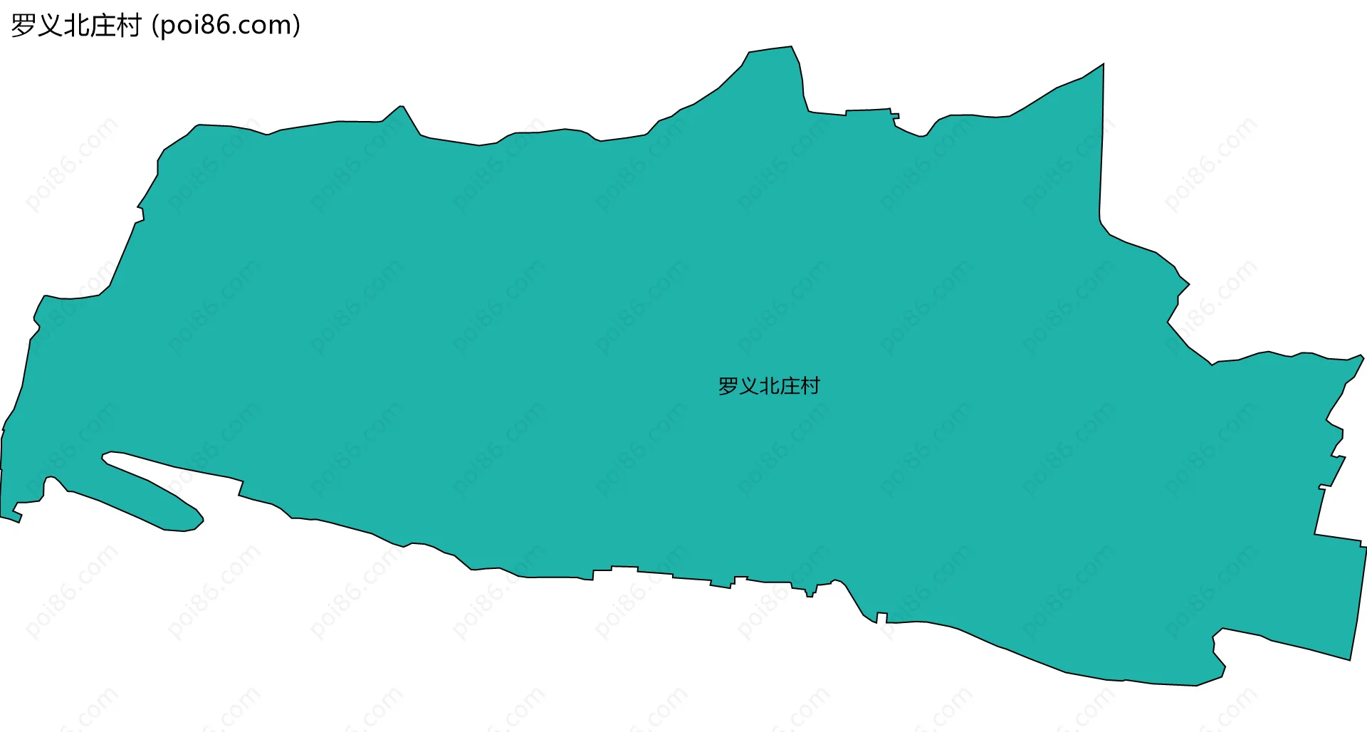 罗义北庄村边界地图