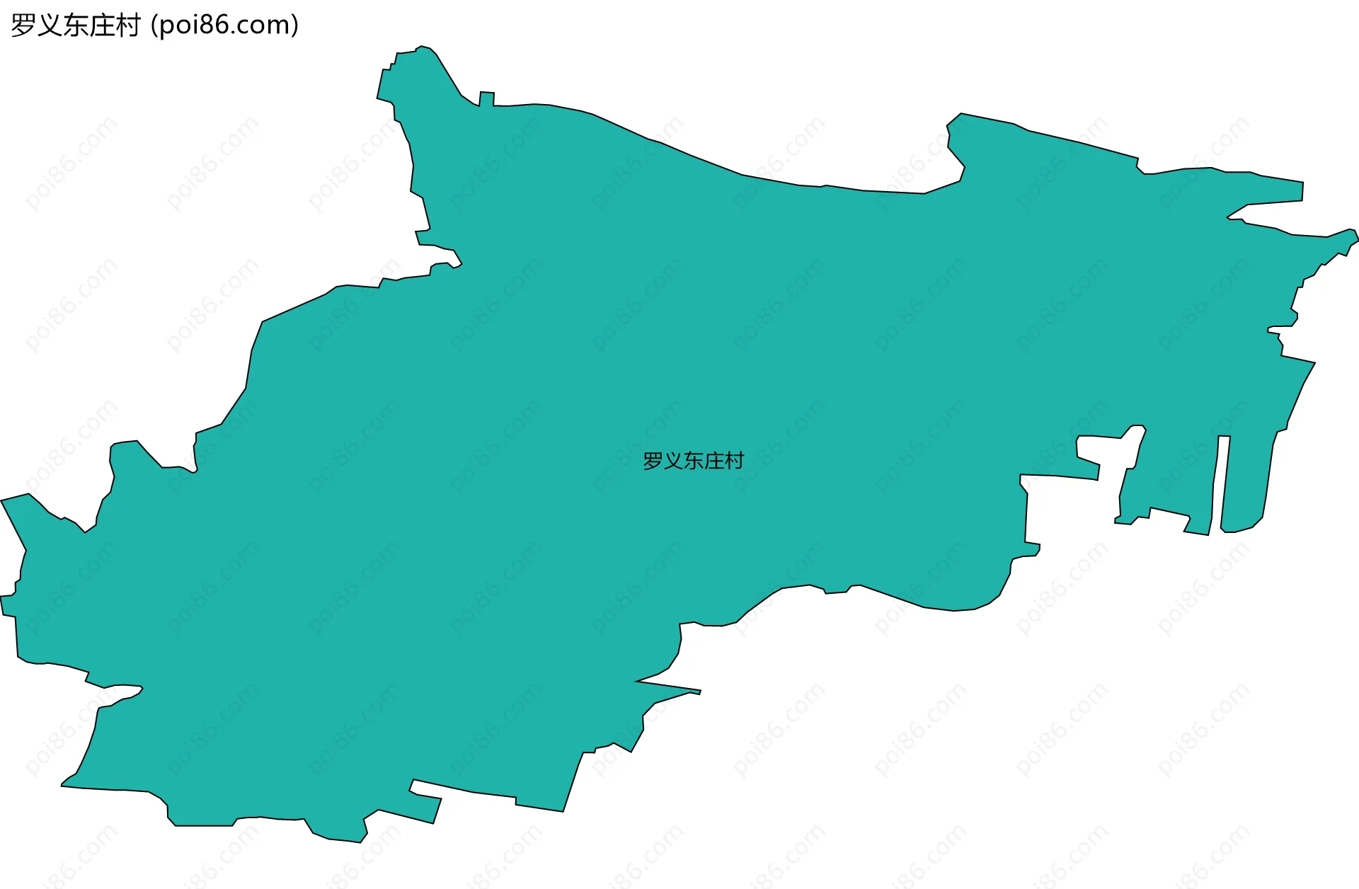 罗义东庄村边界地图