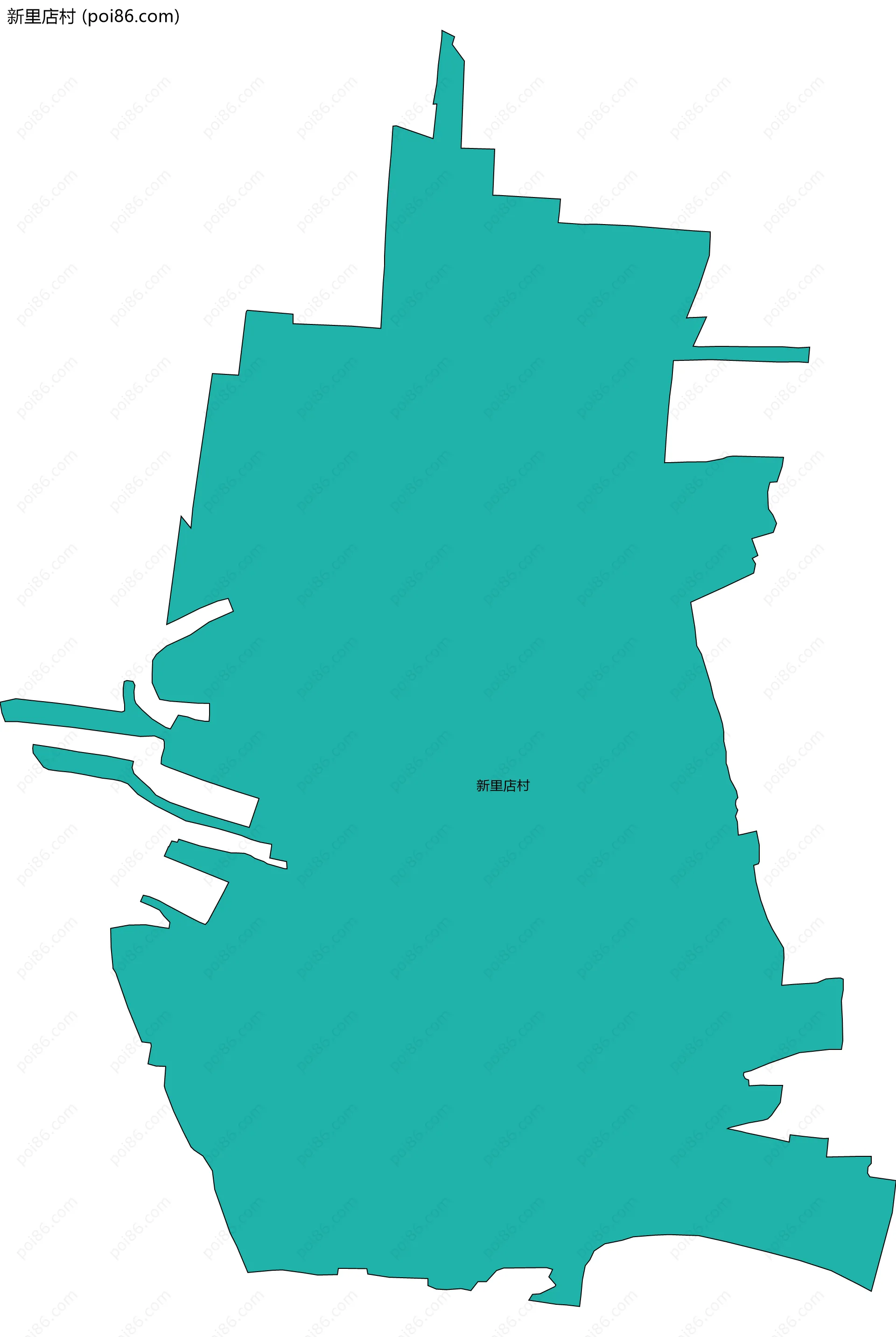 新里店村边界地图