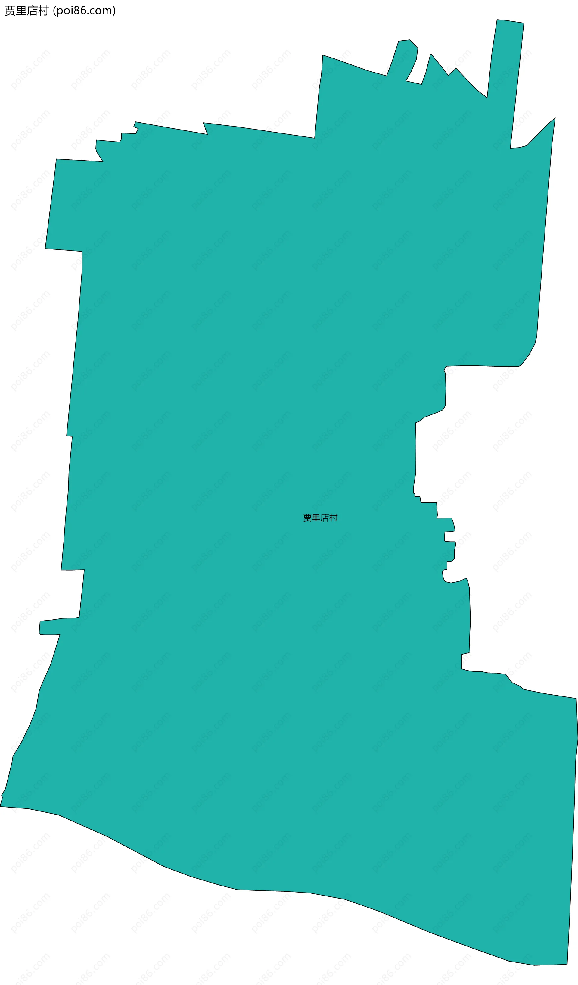 贾里店村边界地图