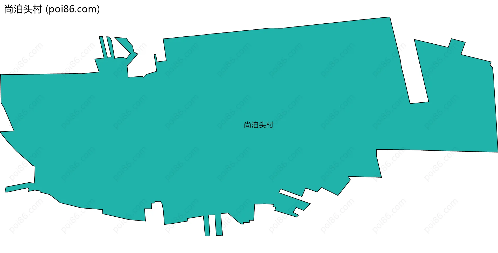 尚泊头村边界地图