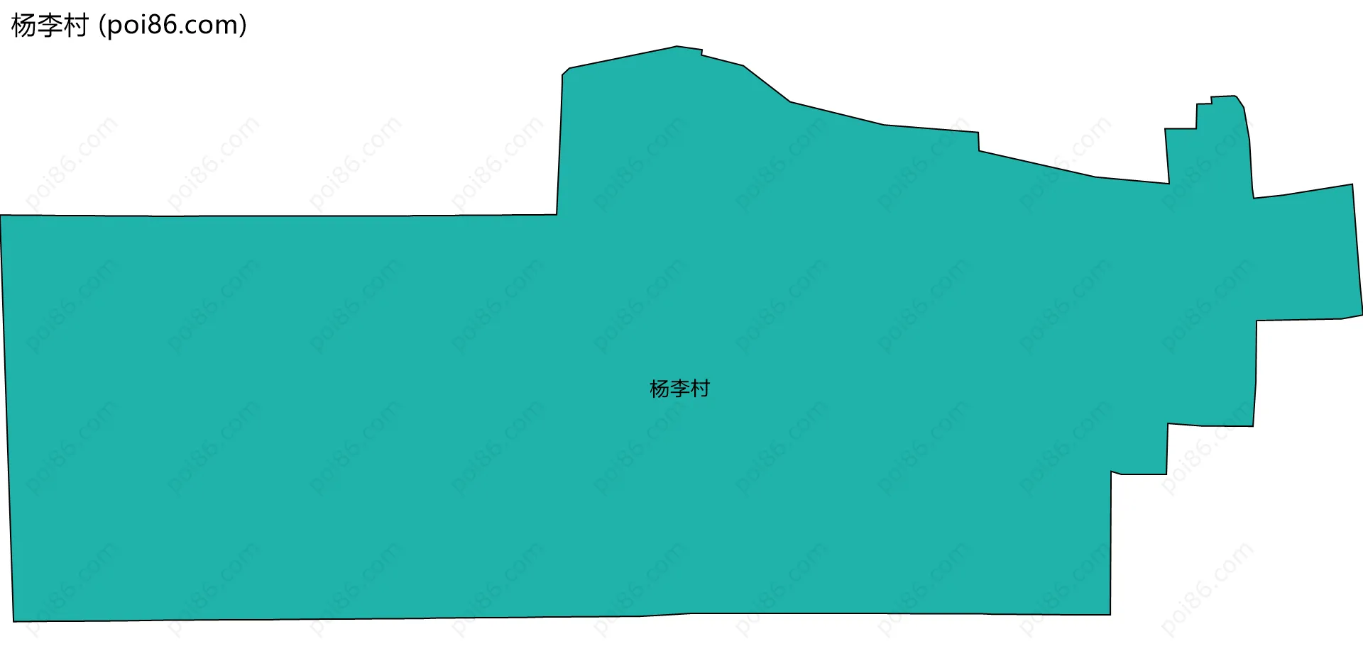 杨李村边界地图