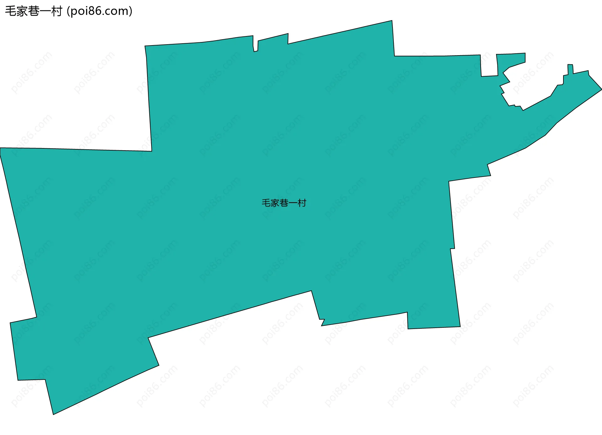 毛家巷一村边界地图