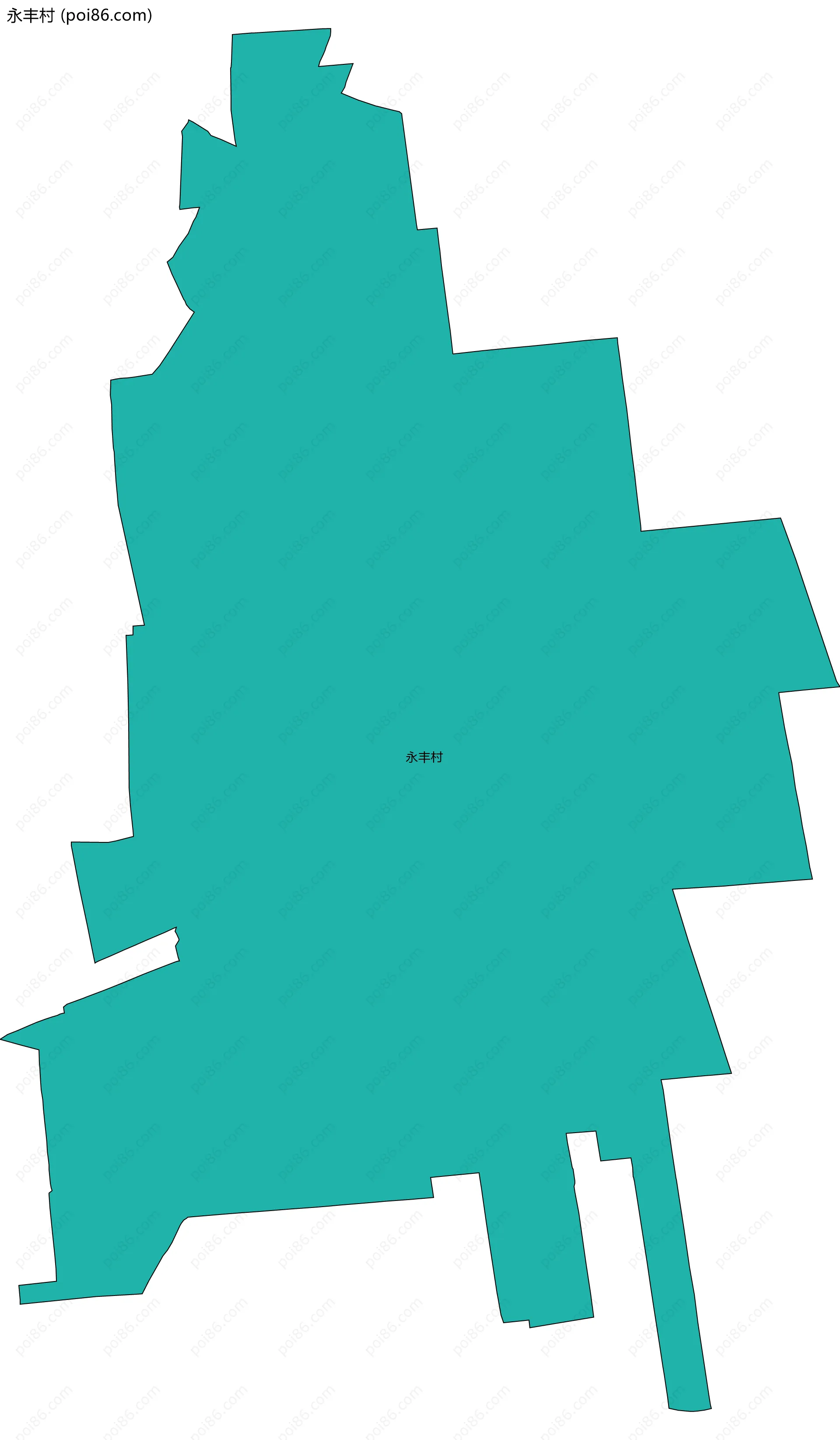 永丰村边界地图