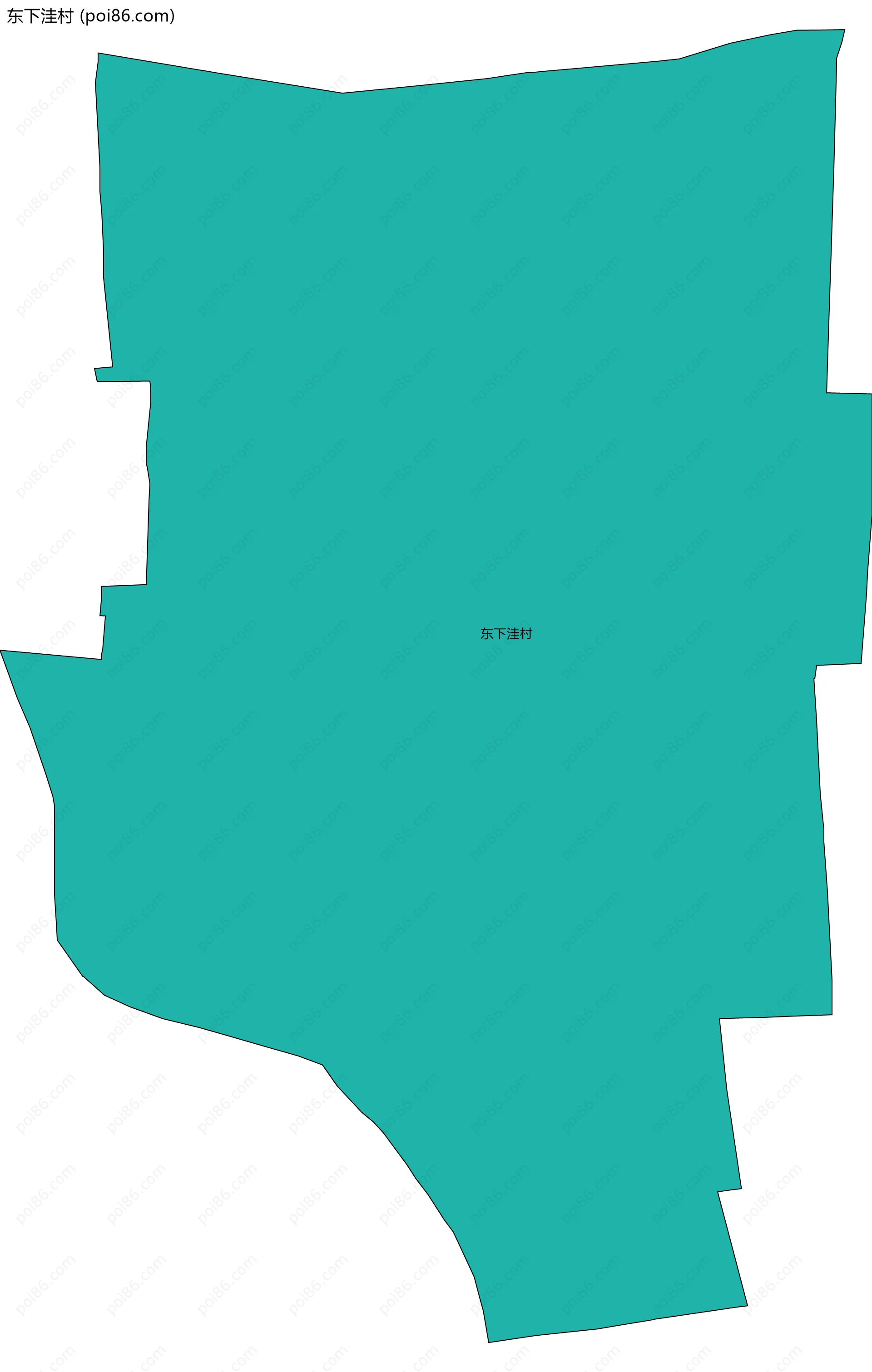 东下洼村边界地图