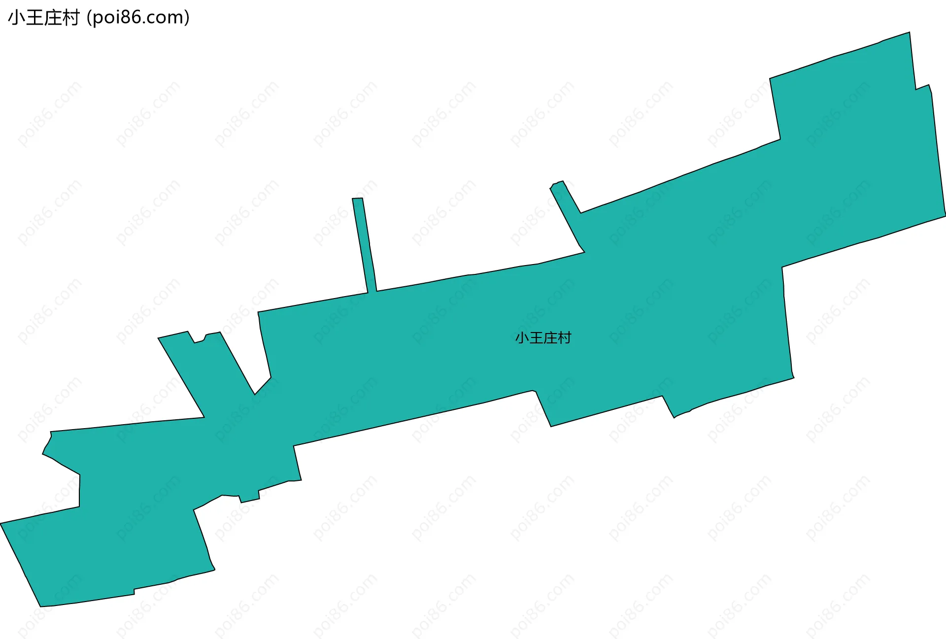 小王庄村边界地图
