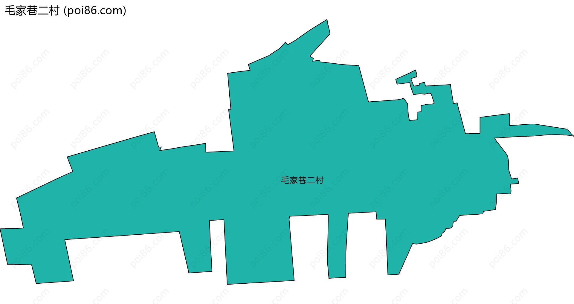 毛家巷二村边界地图