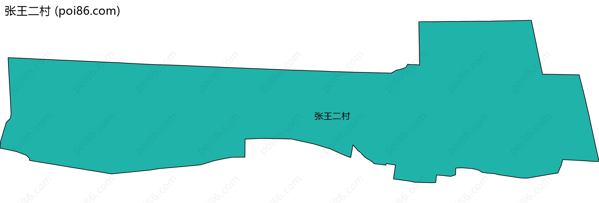 张王二村边界地图