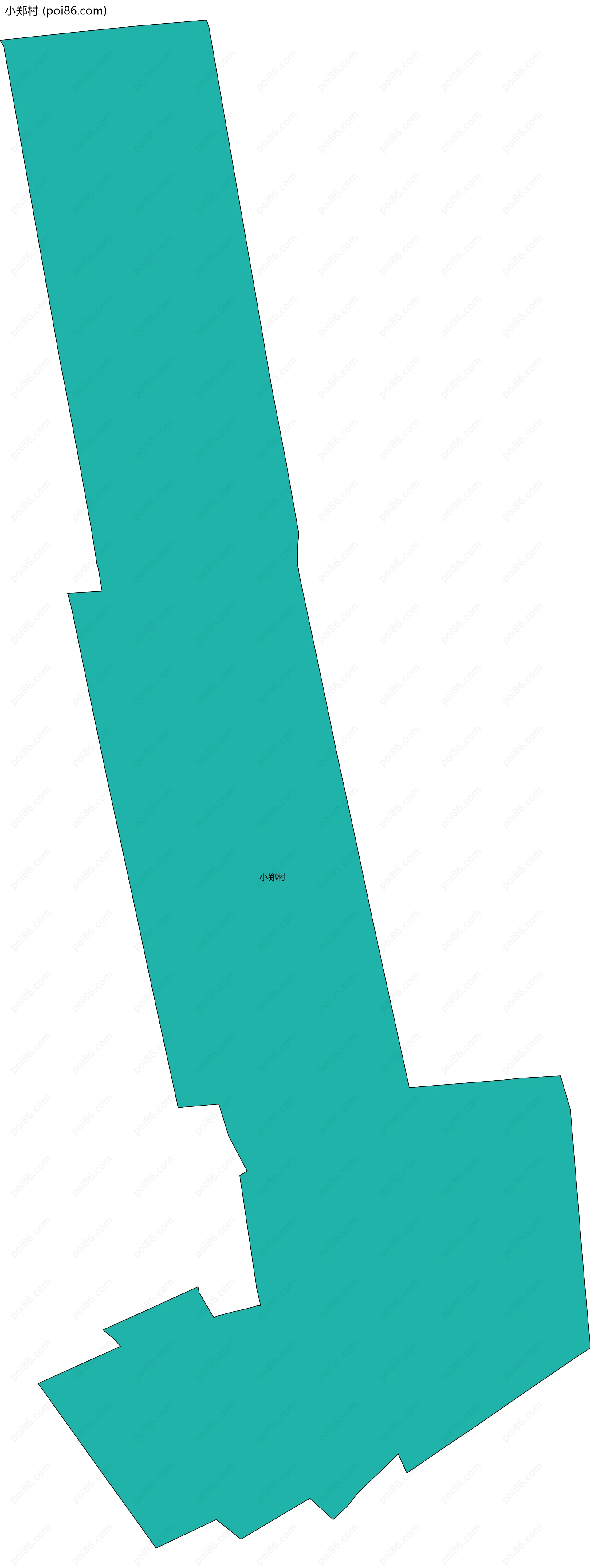 小郑村边界地图