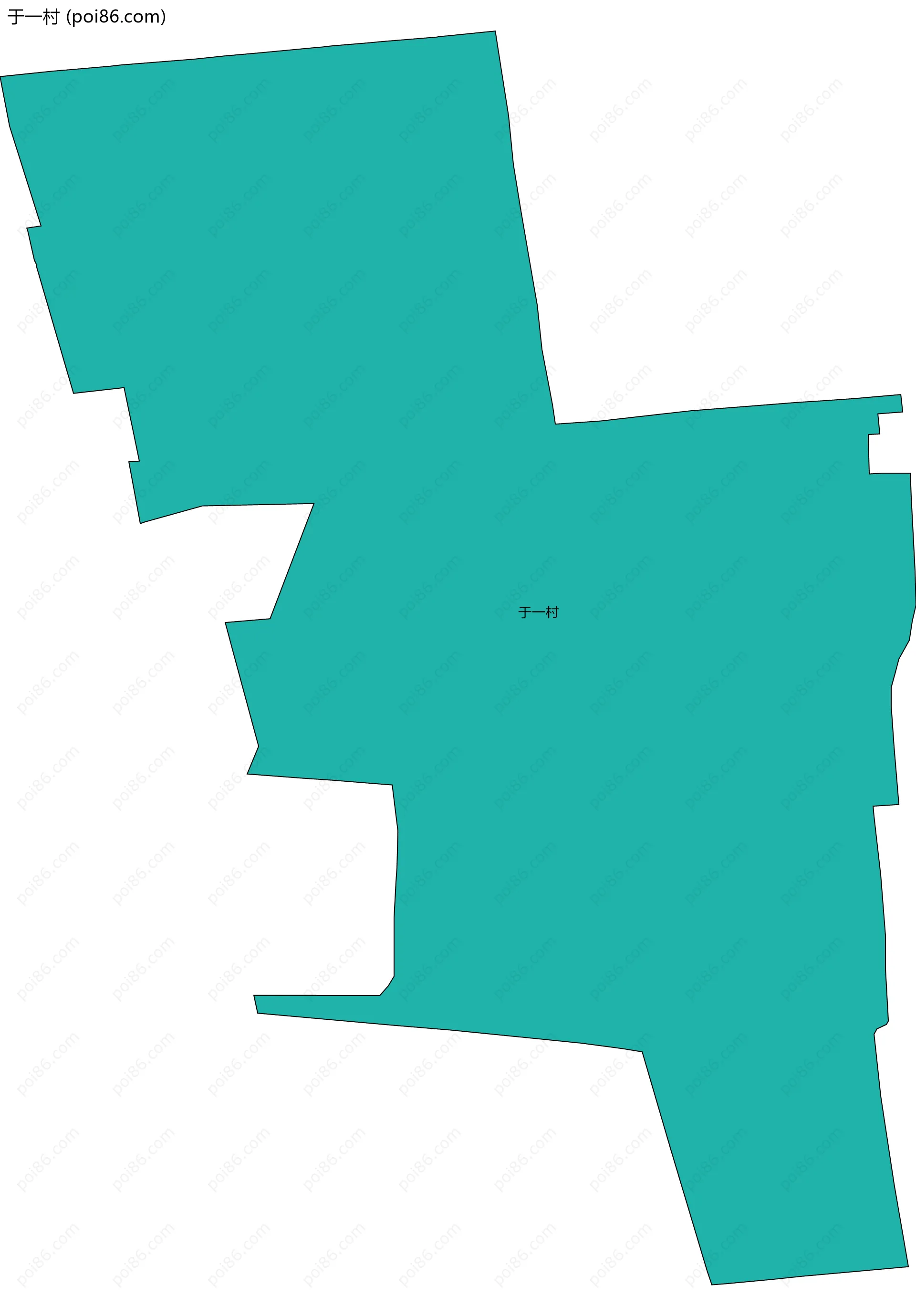 于一村边界地图