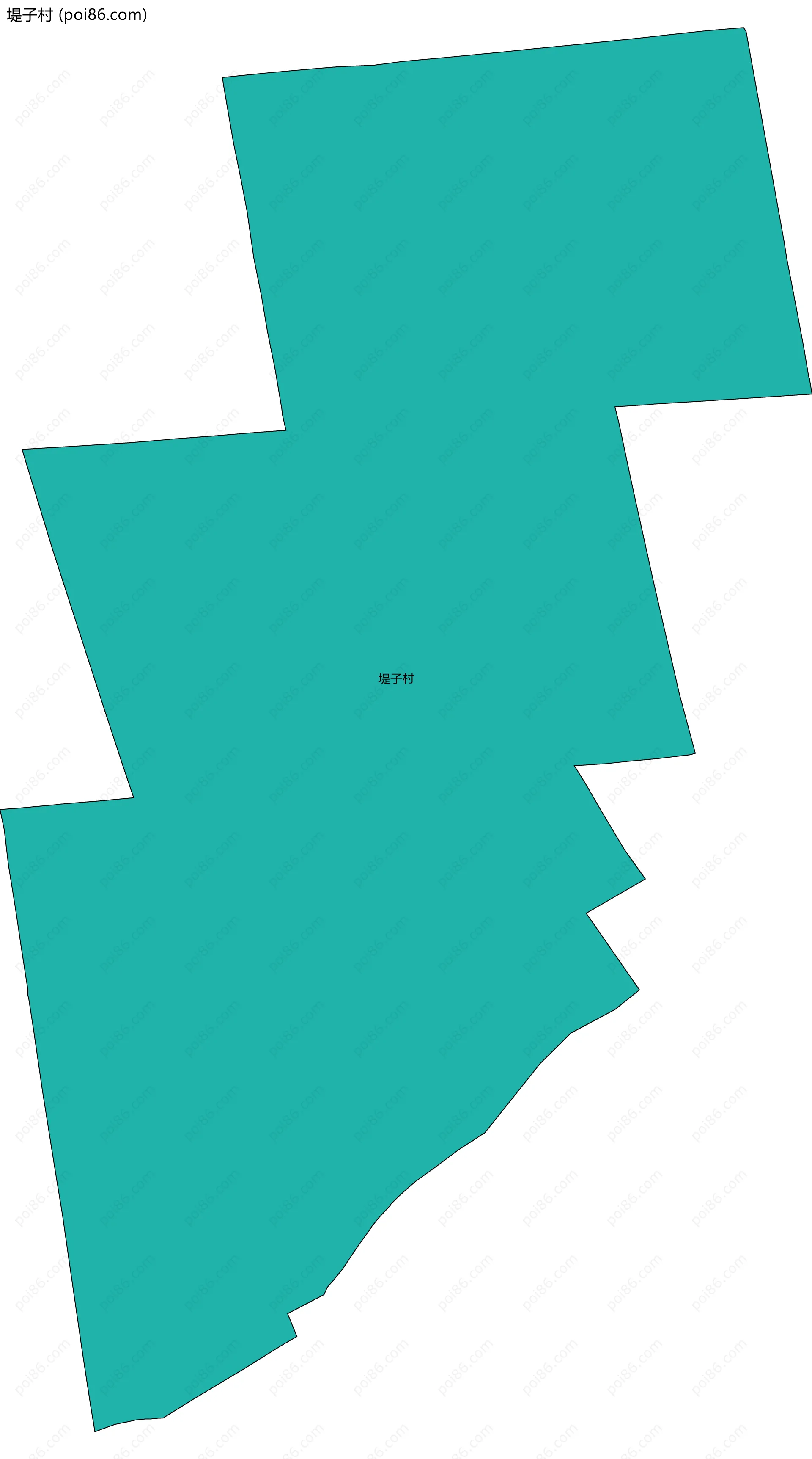 堤子村边界地图