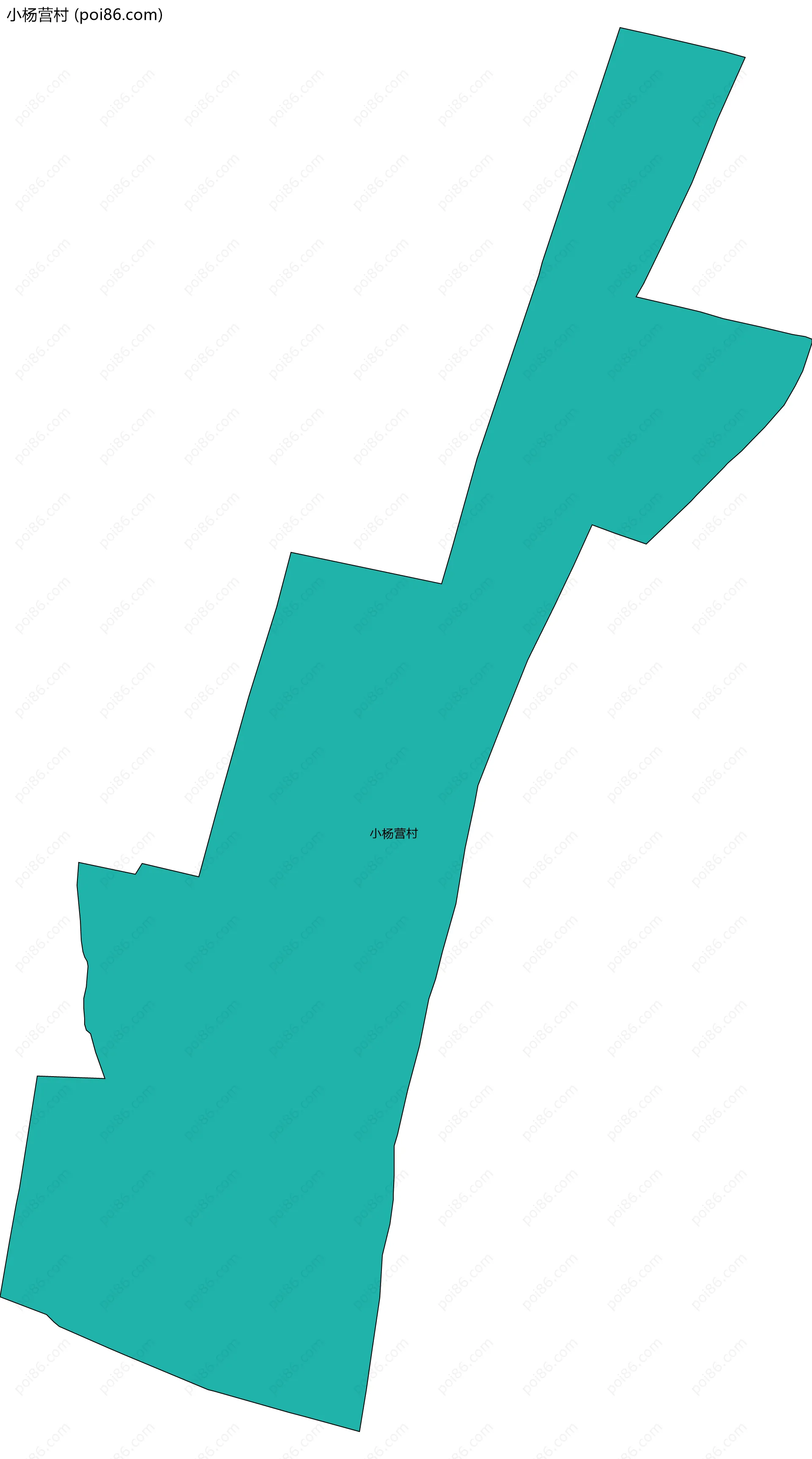 小杨营村边界地图