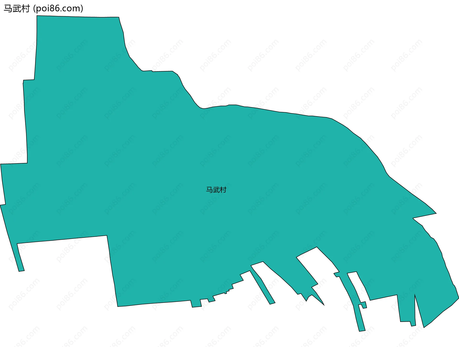 马武村边界地图